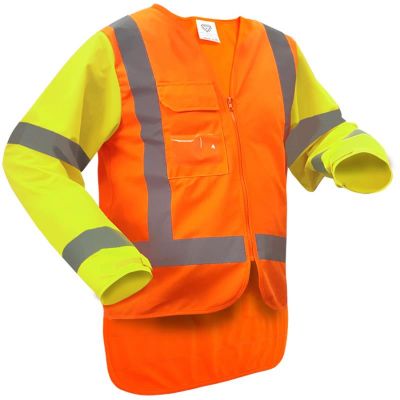 Caution TTMC-W MTC Long Sleeve Zip Hi-Vis Vest