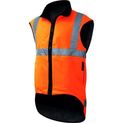 34R FR Reflectorised Thermal Fur Lined Vest