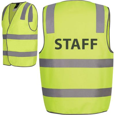 6DNS6 JB Wear Hi-Vis Day/Night Vest Logoed STAFF